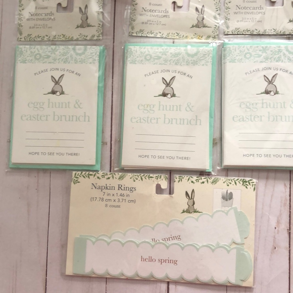 Target Easter egg hunt and brunch invitations cards & envelopes pack of 3 NEW